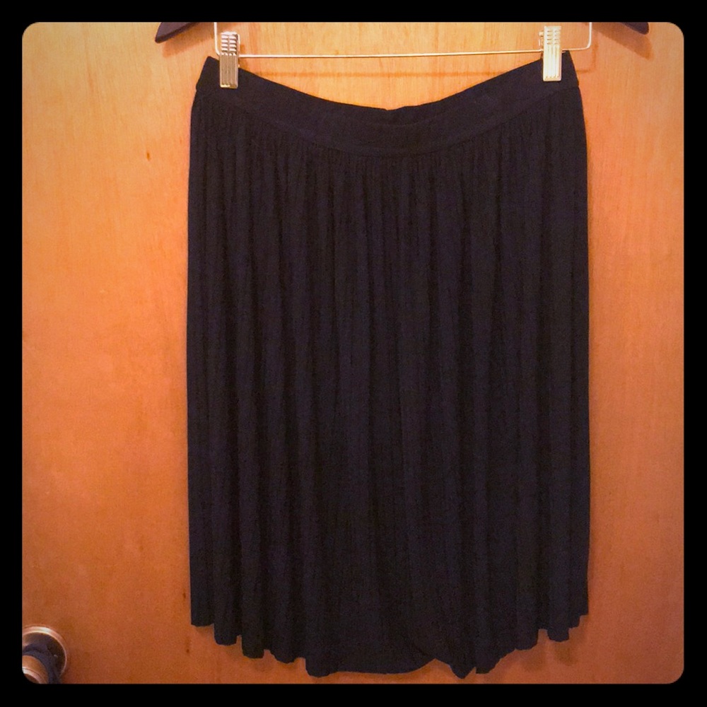 Navy Blue pleated skirt